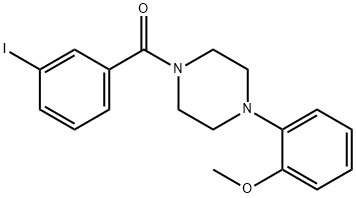 (3-iodophenyl)-[4-(2-methoxyphenyl)piperazin-1-yl]methanone Struktur