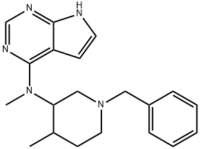 N-(1-benzyl-4-methylpiperidin-3-yl)-N-methyl-7H-pyrrolo[2,3-d]pyrimidin-4-amine