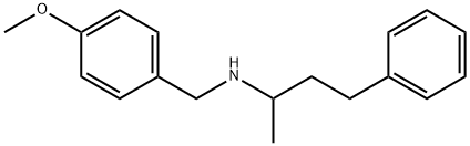 N-(4-methoxybenzyl)-N-(1-methyl-3-phenylpropyl)amine Struktur