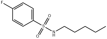 4-fluoro-N-pentylbenzenesulfonamide Struktur