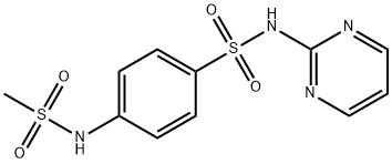 4-[(methylsulfonyl)amino]-N-(pyrimidin-2-yl)benzenesulfonamide Struktur