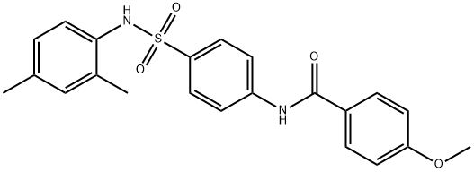 N-(4-{[(2,4-dimethylphenyl)amino]sulfonyl}phenyl)-4-methoxybenzamide Struktur