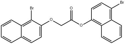 4-bromo-1-naphthyl [(1-bromo-2-naphthyl)oxy]acetate Struktur