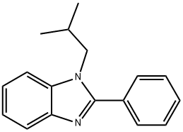 1-isobutyl-2-phenyl-1H-benzo[d]imidazole Struktur