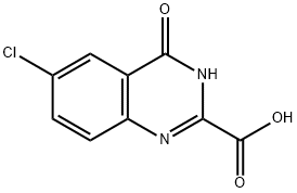 6-CHLORO-4-OXO-1,4-DIHYDROQUINAZOLINE-2-CARBOXYLIC ACID Struktur