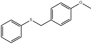 Benzene,1-methoxy-4-[(phenylthio)methyl]- Struktur