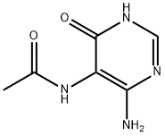 N-(4-amino-6-hydroxypyrimidin-5-yl)acetamide Struktur