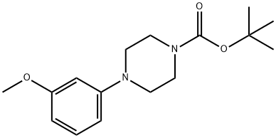 tert-butyl 4-(3-methoxylphenyl)piperazine-1-carboxylate Struktur