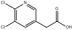 2-(5,6-dichloropyridin-3-yl)acetic acid Struktur