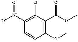 Methyl 2-Chloro-6-Methoxy-3-Nitrobenzoate Struktur