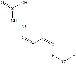 Glyoxal-sodium bisulfite monohydrate Struktur