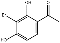 1-(3-bromo-2,4-dihydroxyphenyl)ethan-1-one Struktur