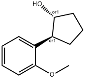 TRANS-2-(2-METHOXYPHENYL)CYCLOPENTANOL Struktur