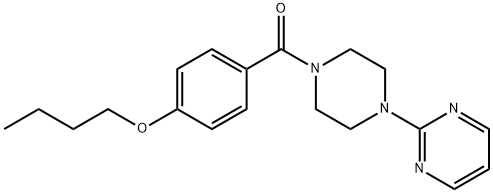 (4-Butoxy-phenyl)-(4-pyrimidin-2-yl-piperazin-1-yl)-methanone Struktur