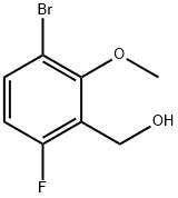 3-Bromo-6-fluoro-2-methoxybenzenemethanol Struktur