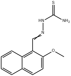 Hydrazinecarbothioamide,2-[(2-methoxy-1-naphthalenyl)methylene]- Struktur