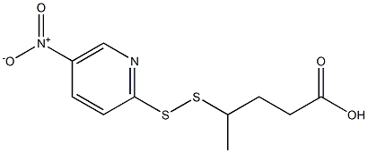 4-((5-硝基吡啶-2-基)二硫烷基)戊酸, 663598-55-8, 結(jié)構(gòu)式