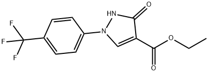 ethyl 3-hydroxy-1-(4-(trifluoromethyl)phenyl)-1H-pyrazole-4-carboxylate Struktur