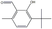 Benzaldehyde, 3-(1,1-dimethylethyl)-2-hydroxy-6-methyl- Struktur