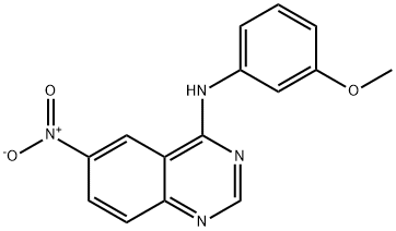 N-(3-methoxyphenyl)-6-nitroquinazolin-4-amine Struktur