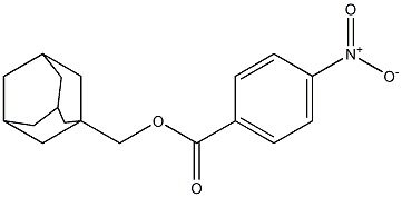 4-Nitro-benzoic acid adamantan-1-ylmethyl ester Struktur