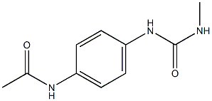 Acetamide,N-[4-[[(methylamino)carbonyl]amino]phenyl]- Struktur