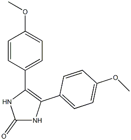 2H-Imidazol-2-one, 1,3-dihydro-4,5-bis(4-methoxyphenyl)- Struktur