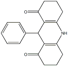 1,8(2H,5H)-Acridinedione, 3,4,6,7,9,10-hexahydro-9-phenyl- Struktur