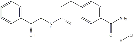 Benzamide,4-[(3S)-3-[[(2R)-2-hydroxy-2- phenylethyl]amino]butyl]-,monohydrochloride Struktur