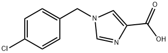 1-(4-Chlorobenzyl)-1H-imidazole-4-carboxylic acid Struktur