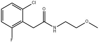 2-(2-chloro-6-fluorophenyl)-N-(2-methoxyethyl)acetamide Struktur