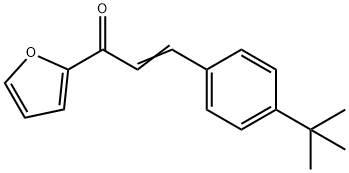 (2E)-3-(4-tert-butylphenyl)-1-(furan-2-yl)prop-2-en-1-one Struktur