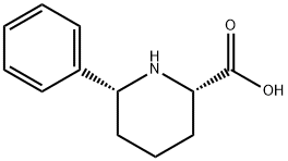 (2S,6R)-6-Phenyl-piperidine-2-carboxylic acid Struktur