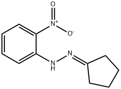 1-cyclopentylidene-2-(2-nitrophenyl)hydrazine Struktur