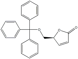 (5S)-5-(trityloxymethyl)-5H-furan-2-one Struktur