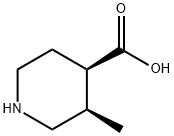 (3R,4R)-3-methylpiperidine-4-carboxylic acid Struktur