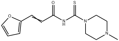 3-(2-furyl)-N-[(4-methyl-1-piperazinyl)carbonothioyl]acrylamide Struktur