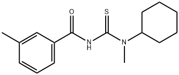 N-{[cyclohexyl(methyl)amino]carbonothioyl}-3-methylbenzamide Struktur