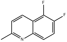 5,6-Difluoro-2-methyl-quinoline Struktur