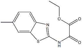 ethyl (6-methylbenzothiazol-2-yl)carbamoylformate Struktur