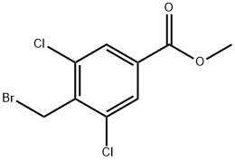 methyl 4-bromomethyl-3,5-dichlorobenzoate Struktur