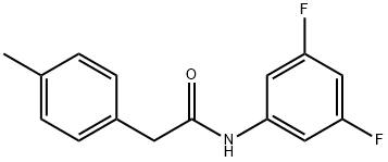 N-(3,5-difluorophenyl)-2-(4-methylphenyl)acetamide Struktur