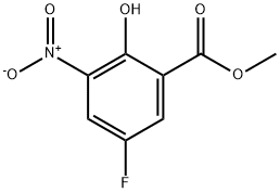 5-Fluoro-2-hydroxy-3-nitro-benzoic acid methyl ester Struktur