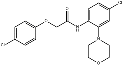 N-(4-chloro-2-morpholin-4-ylphenyl)-2-(4-chlorophenoxy)acetamide Struktur