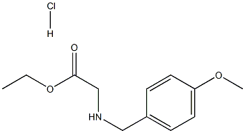 Ethyl 2-((4-methoxybenzyl)amino)acetate hydrochloride Struktur