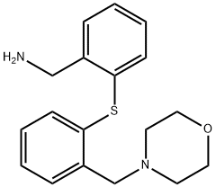 2-(2-Morpholin-4-ylmethyl-phenylsulfanyl)-benzylamine Struktur