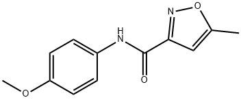 3-Isoxazolecarboxamide, N-(4-methoxyphenyl)-5-methyl- Struktur