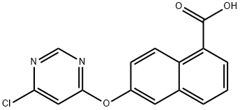 6-(6-chloro pyrimidin-4-yloxy)naphthalene-1-carboxylic acid|