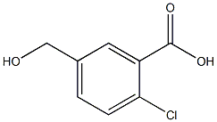 Benzoic acid, 2-chloro-5-(hydroxymethyl)- Struktur