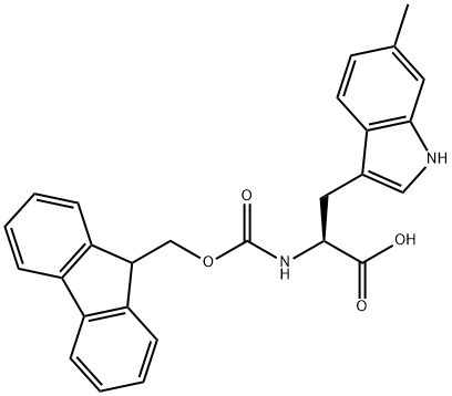 N-Fmoc-6-methyl-L-tryptophan Struktur